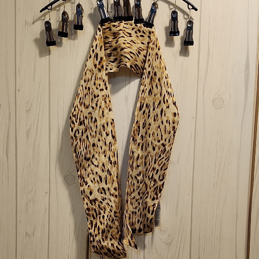 Banana Republic Animal Print Scarf - Brown and Black